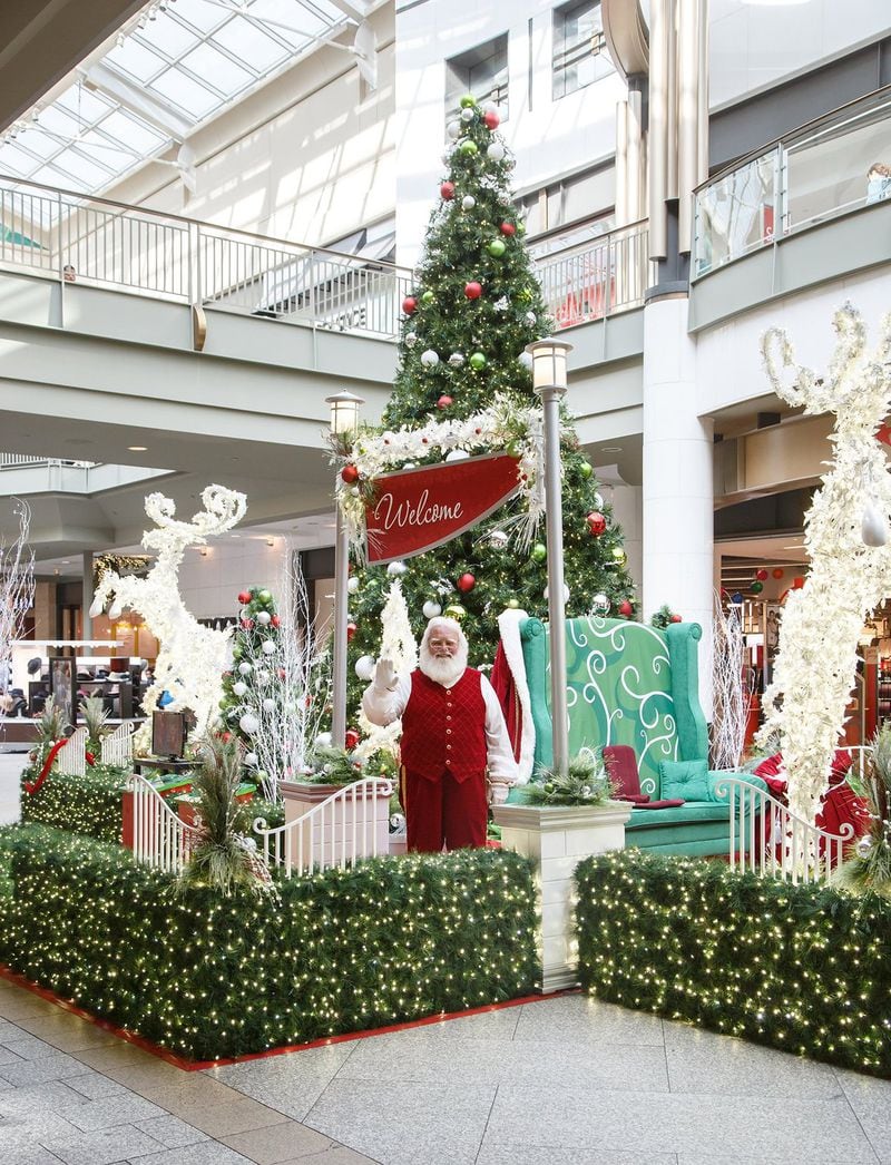 Santa will visit several malls in the metro Atlanta area this season, includingLenox Square through Dec. 24. Contributed by Simon Malls.