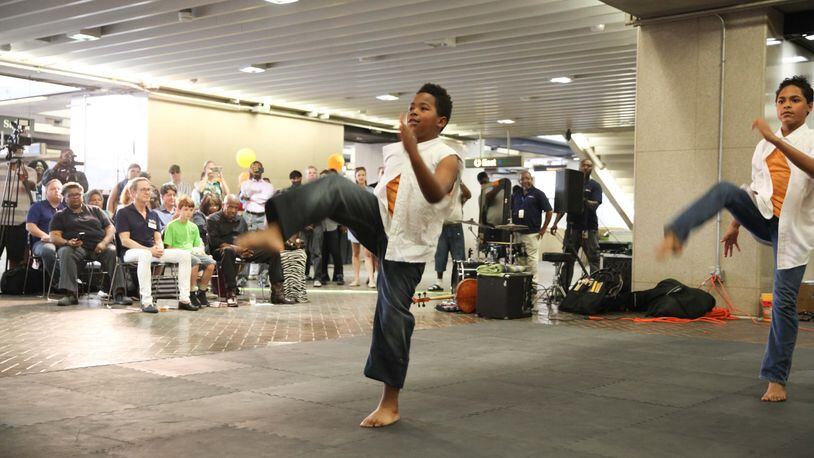 A new arts-focused MARTA program launched with an event at Five Points station.