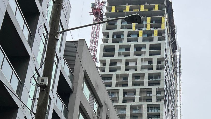 A crane collapse at a construction site in Midtown Atlanta left four people injured Monday afternoon.