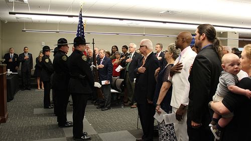 Grants help various Cobb courts, including the Veteran’s Treatment Court which held its first graduation ceremony in 2016. Courtesy of Cobb County