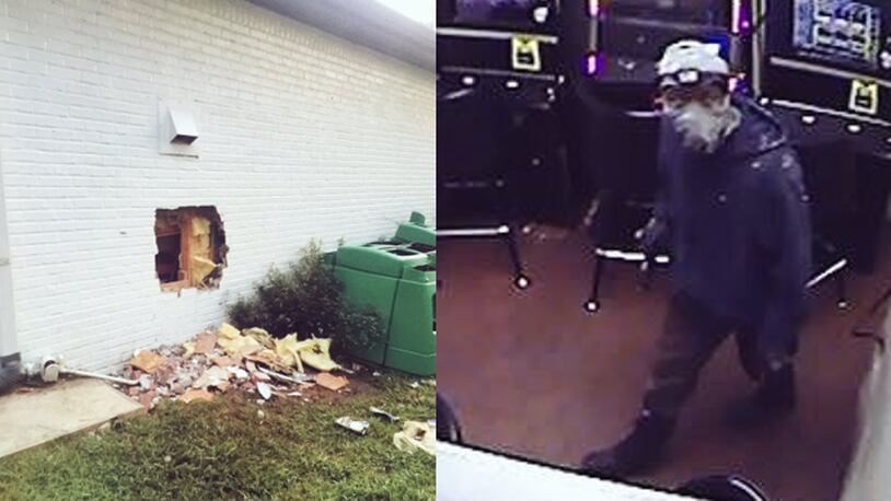 Police believe a sledgehammer was used to break into a convenience store in Fayetteville.