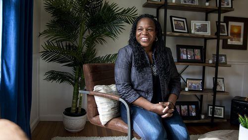 Lauren Nolan-Sellers, 41, Interior Decorator and cofounder of Trust The Vision Decor, poses for a portrait inside her home that she rehab and designed for her family on Thursday, Oct. 17, 2019. “I wanna walk into house and be punched with a million ideas,” Sellers said. “I didn’t expect that we would change clients lives. One of the biggest joys of doing this.” (Tyger Williams/The Philadelphia Inquirer/TNS)