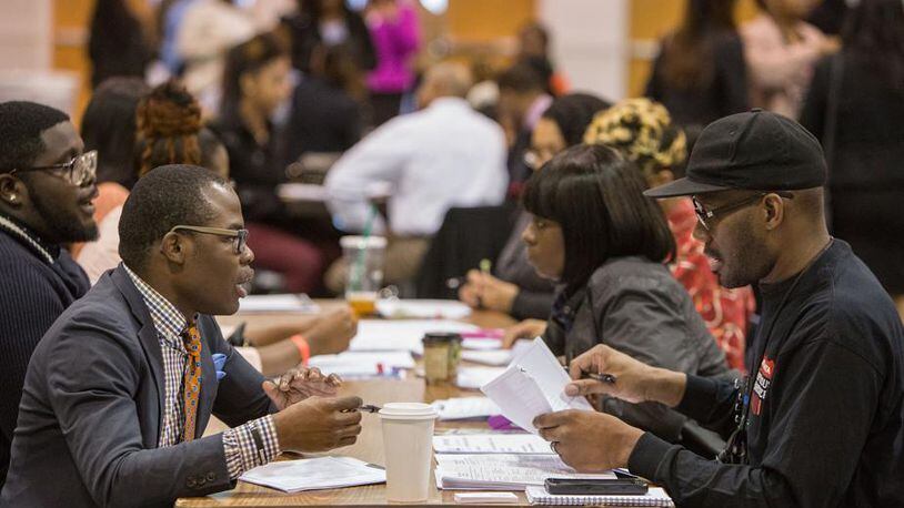 A job fair takes place Friday at Clayton State University. AJC file photo