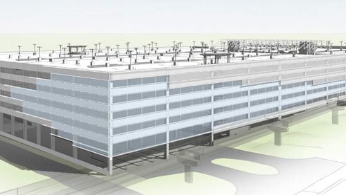 A rendering of the ATL West parking deck. Source: Hartsfield-Jackson