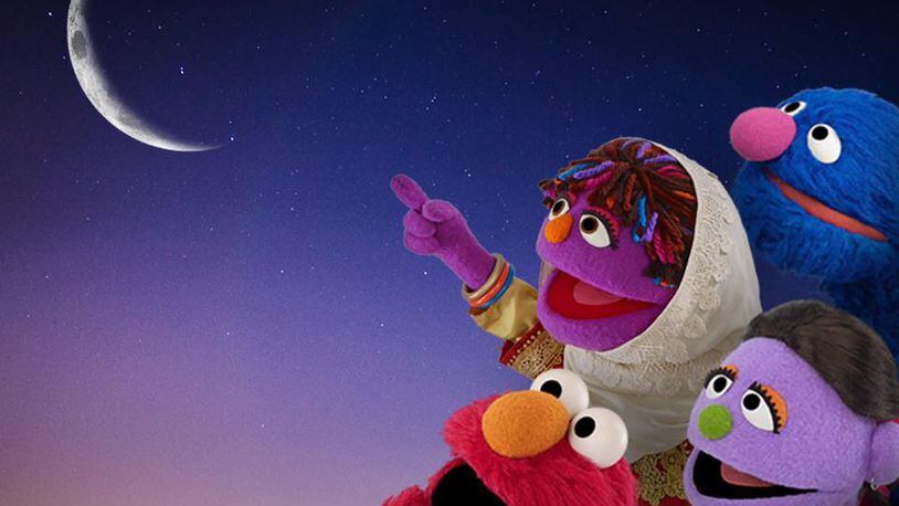 "Ramadan Mubarak to all of our friends!" Sesame Street posted with this image