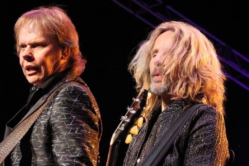 Tommy Shaw (right, with James "J.Y." Young in Atlanta last summer) says fans will hear five selections from the new album, "The Mission." Photo: Melissa Ruggieri/AJC