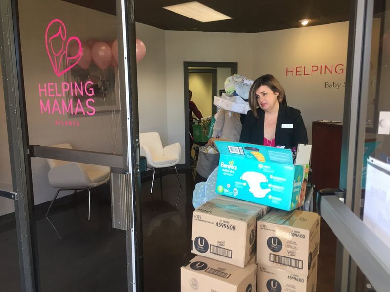 Jamie Lackey helps social workers with essential baby items for the clients they serve. CONTRIBUTED