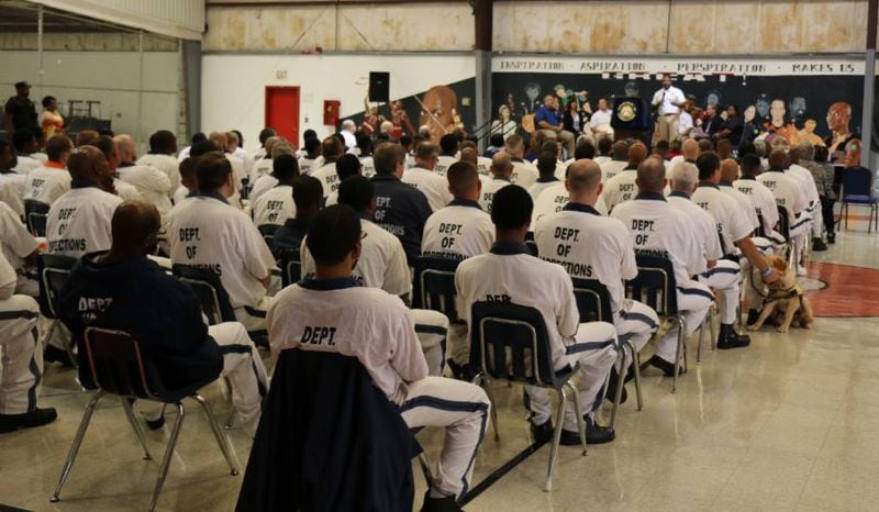 The parole board on Thursday made a public announcement of an inmate’s early release to inspire other inmates. (Credit: Georgia State Board of Pardons and Paroles)