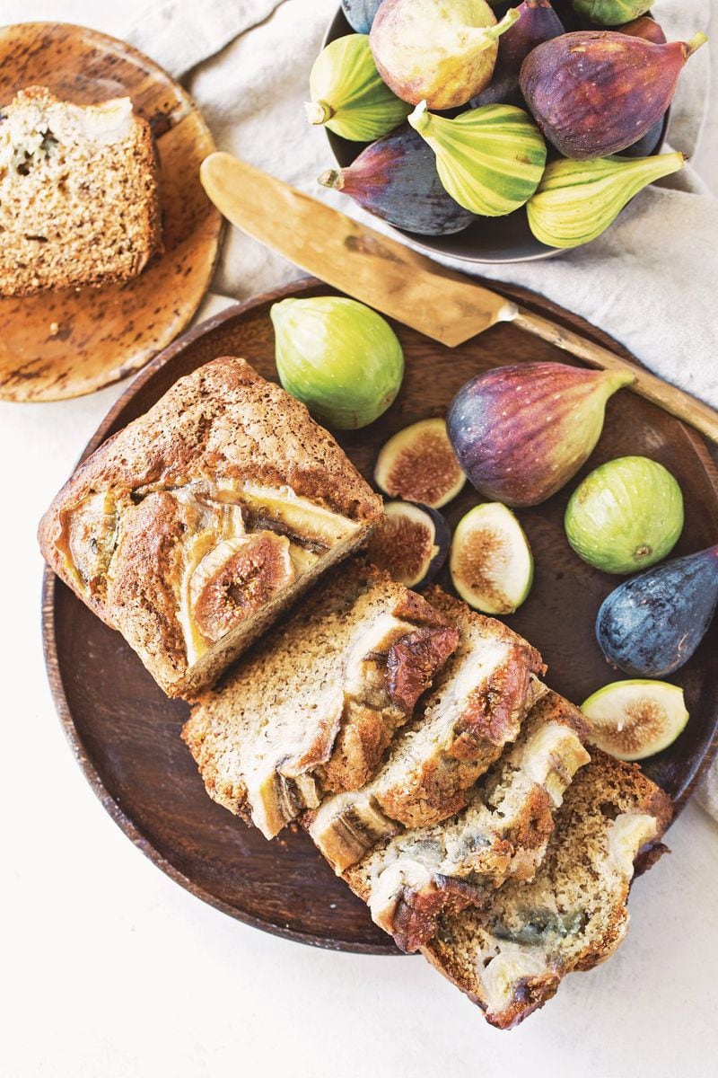 Fresh Fig Banana Bread. Reprinted with permission from “Decadent Fruit Desserts” by Jackie Bruchez (Page Street Publishing Co., 2019). CONTRIBUTED BY JACKIE BRUCHEZ