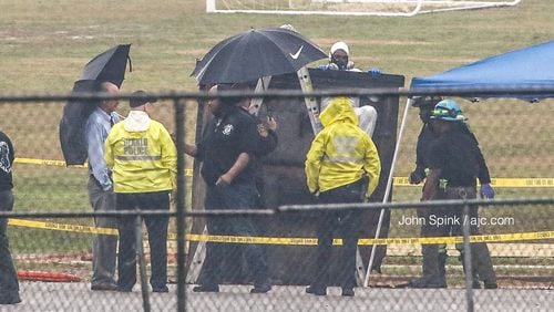 A body was discovered near a dumpster Thursday at the Southeast Athletic Complex on Hillvale Road, according to police.
