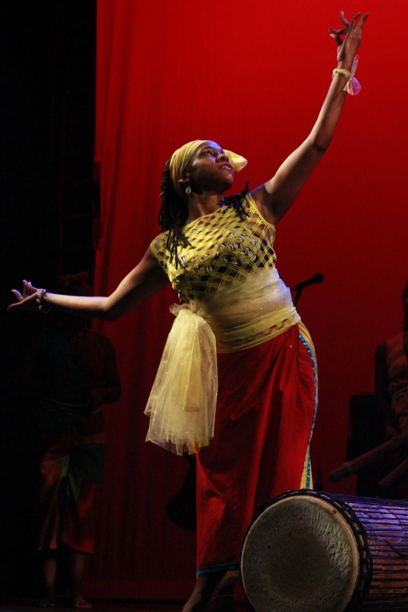 Nneka Kelly dances in “Giwali Katimi,” choreographed by Ayo Alston for Giwayen Mata’s 20th Anniversary Concert Celebration. Now, Giwayen Mata is marking 25 years. CONTRIBUTED BY GIWAYEN MATA