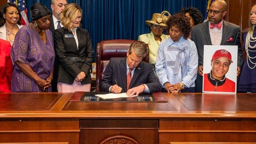 Gov. Brian Kemp signed legislation that would strengthen penalties for hit-and-run drivers who cause serious bodily injury to victims.