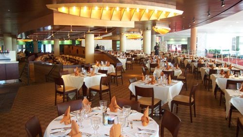 The old Terraces Restaurant & Lounge at the Georgia World Congress Center as it appeared before being scrapped five months ago for an updated dining destination.