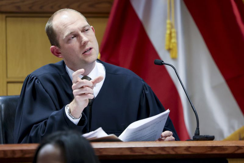  Fulton County Superior Court Judge Scott McAfee will hear arguments Thursday on whether District Attorney Fani Willis should remain the lead prosecutor in the election interference case against Mike Roman. (Jason Getz / jason.getz@ajc.com)