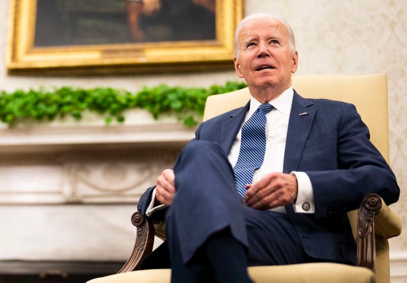 The White House this morning has launched a website that will allow the public to track investments related to several key pieces of legislation passed during President Joe Biden’s first two years in office. (Doug Mills/The New York Times)