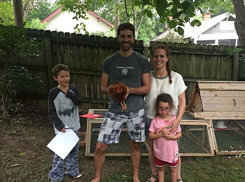 The Schwartzwald family, who are DeKalb County residents, rented their backyard chickens.