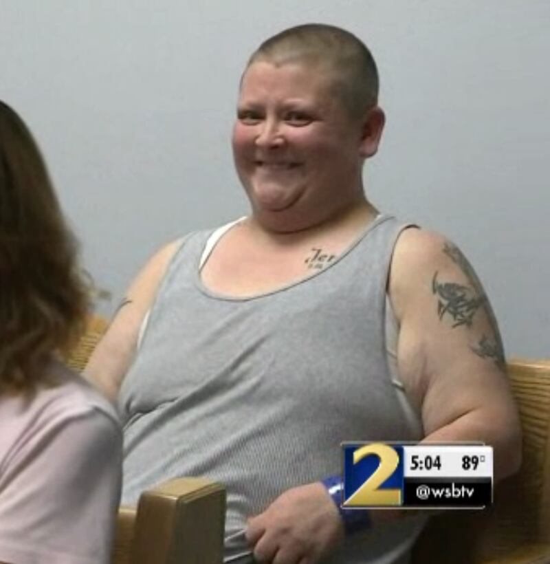 Quitina Helms was seen smiling and laughing multiple times throughout her first court hearing. (Credit: Channel 2 Action News)