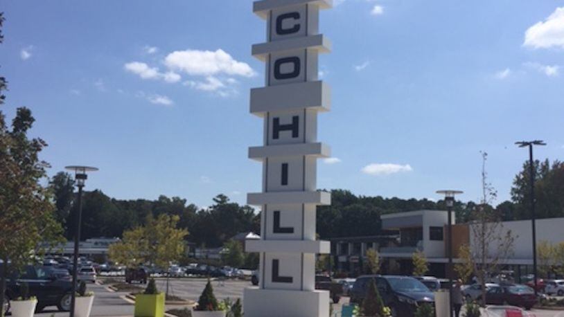 The new sign at the redeveloped Toco Hill center in DeKalb County. Credit: Fast Copy News Service
