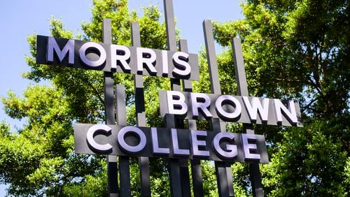 Morris Brown College in Atlanta on Thursday, April 28, 2022. (Natrice Miller / natrice.miller@ajc.com)