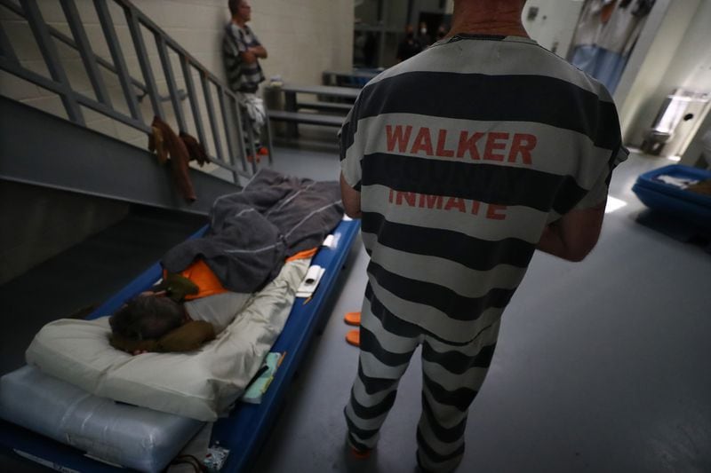 With the help of public health officials, the Walker County Jail offers vaccines to detainees and staff, along with testing of those who are symptomatic. Walker Sheriff Steve Wilson estimated less than half of his employees and about 30% of his detainees have been vaccinated. (Curtis Compton / Curtis Compton@ajc.com)