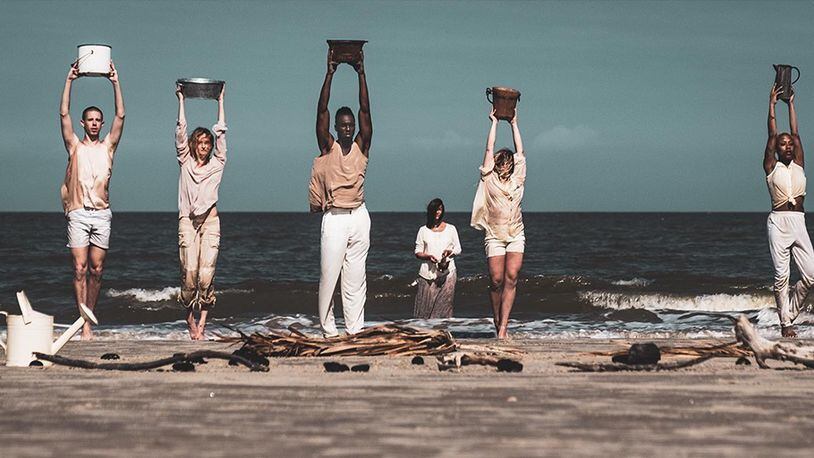 Core Dance will participate in the National Water Dance project on April 18, 2020. The project has gone digital this year. This photo captures the company’s performance of “Dancing for Our Lives” at Jekyll Island’s Driftwood Beach in 2018.
