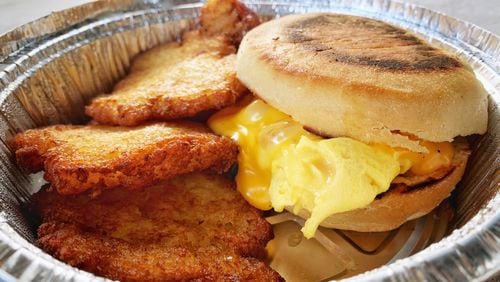 The BEC at Pancake Social clearly was developed by experts in New York City to-go food. Henri Hollis/henri.hollis@ajc.com
