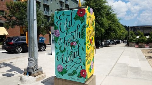 Elaine Stephenson's Old Fourth Ward utility box is at North Avenue and Glen Iris Drive.