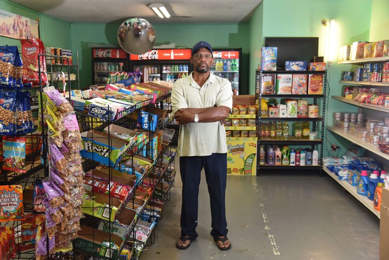 Ray Summerour, the owner of Brenda's grocery in the historically black Baptist Town neighborhood in Marietta. A case before the Georgia Supreme Court could have serious implications for how the government seizes property through condemnation. HYOSUB SHIN / HSHIN@AJC.COM