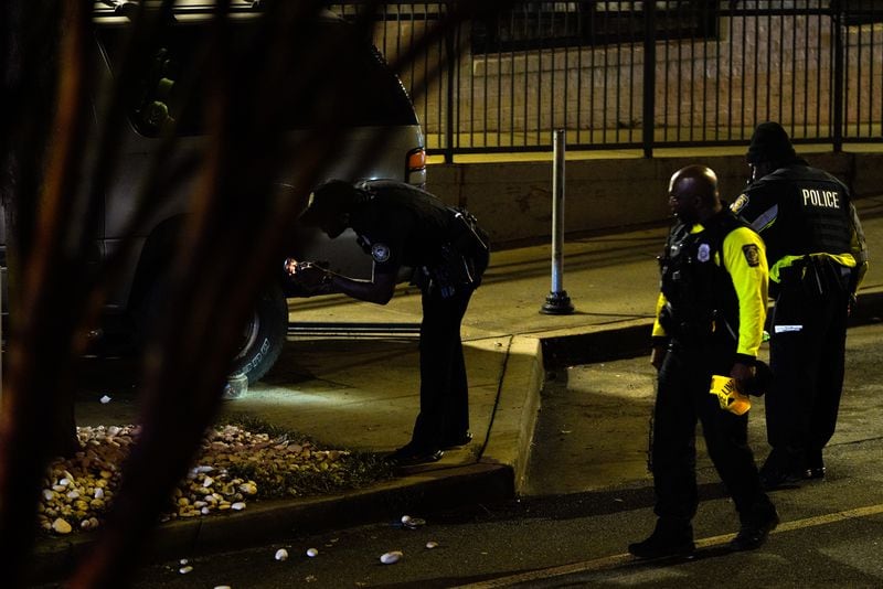 Atlanta and MARTA police investigate the scene of a shooting involving a MARTA officer.