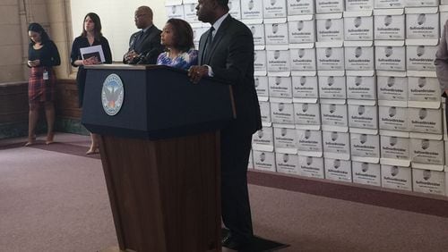 Atlanta Mayor Kasim Reed said Thursday he has not been questioned by federal authorities in the ongoing bribery probe at City Hall. Reed held a press conference in the old City Council chambers in which he released 1.476 million documents related to the investigation.