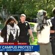 Protesters were detained at Emory University after demonstrations on the campus quadrangle.