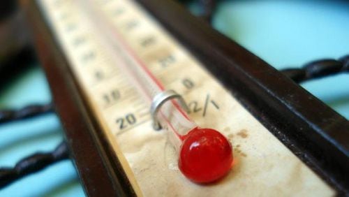 File photo of a thermometer.
