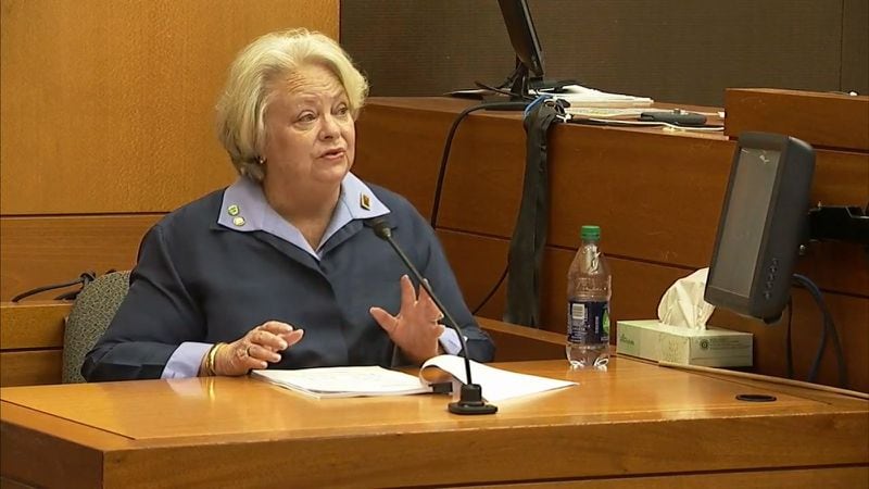 Mary Margaret Oliver, the current executor of Diane McIver's estate, testifies at the Tex McIver murder trial on April 13, 2018 at the Fulton County Courthouse. (Channel 2 Action News)