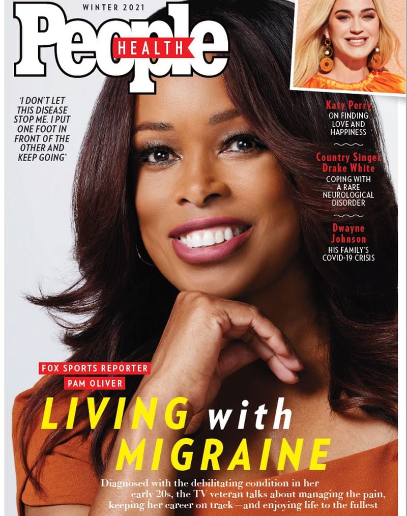 Pam Oliver on the cover of People's Health magazine. (Courtesy of Fox Sports)
