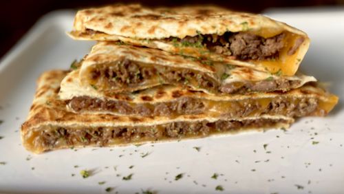 A bulgogi quesadilla is available at the Bite of Korea in Tucker. Angela Hansberger for The Atlanta Journal-Constitution