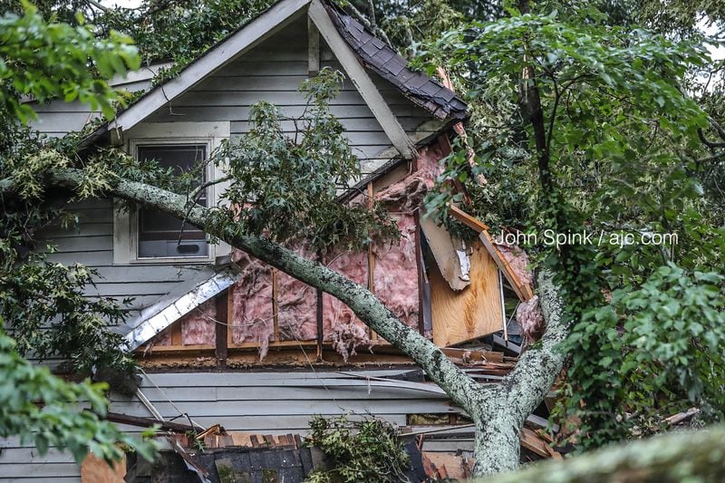 One of the homes is no longer livable, officials said.