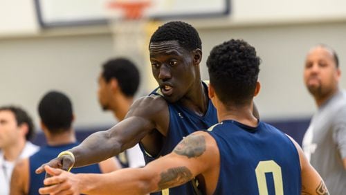 Abdoulaye Gueye at Georgia Tech men’s basketball practice, Zelnak Center, October 11, 2016