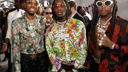 LOS ANGELES, CA - JUNE 25:  Migos at the 2017 BET Awards at Staples Center on June 25, 2017 in Los Angeles, California.  (Photo by Paras Griffin/Getty Images for BET)