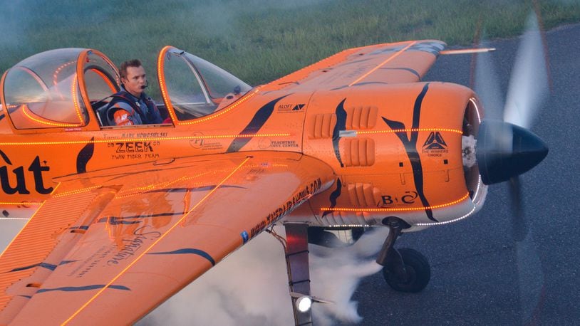 Mark Nowosielski  is one-half of the Georgia-based Twin Tigers Aerobatic Team. He is a commercial pilot for Southwest Airlines during the week. On the weekends, he does aerobatic competitions and airshows across the country.