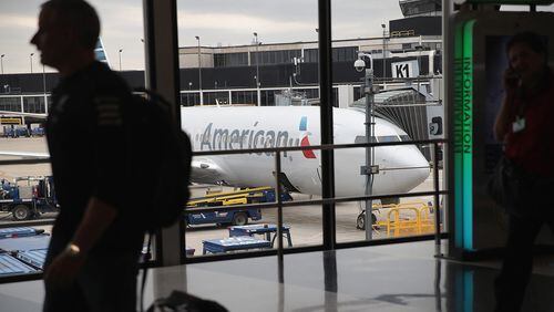 File photo of an American Airlines plane on the tarmac at Chicago's O'Hare International Airport.