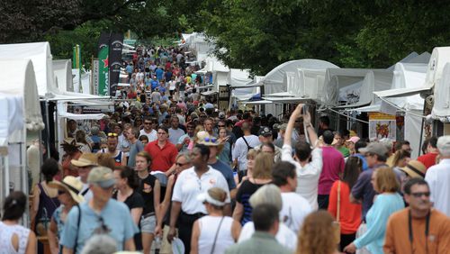 Virginia Avenue is crowded with lookers and gazers at the Virginia-Highland Summerfest in 2013.