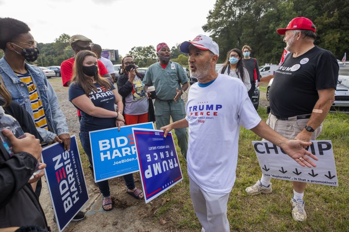 Democratic presidential nominee Joe Biden campaigns in Atlanta, Georgia