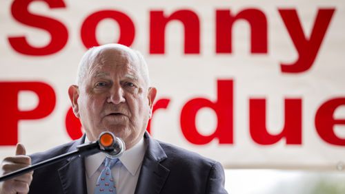 The details of a purchase of a South Carolina grain plant by a company that Sonny Perdue owned at the time has increased scrutiny of the former governor of Georgia as he pursues appointment as head of the state's public colleges and universities. (AJC Photo/Stephen B. Morton)