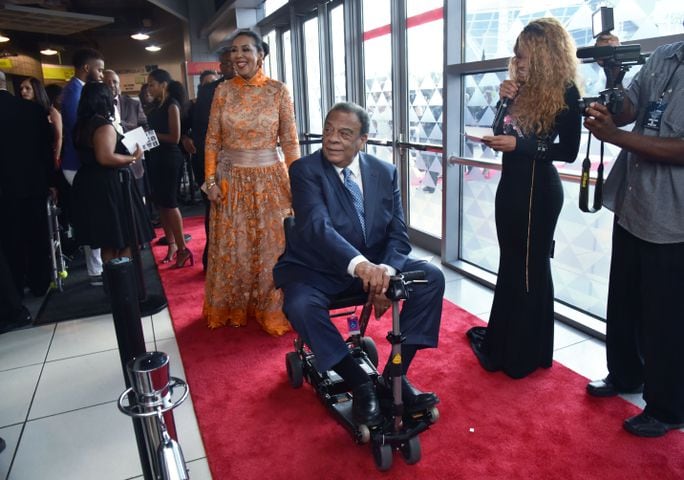 Andrew Young celebrates 85th birthday at Philips Arena