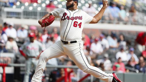 Rookie Luiz Gohara impressed during a Septemberr call-up and was penciled in the  Braves opening-day rotation before groin and ankle injuries at spring training. (Photo by Todd Kirkland/Getty Images)