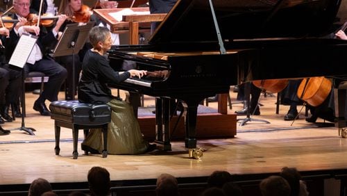 Pianist Maria Joao Pires performs with the Atlanta Symphony Orchestra on Thursday, April 18.