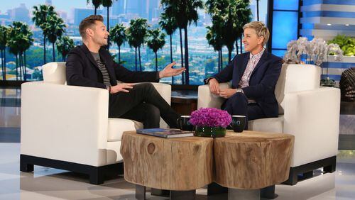 Ryan Seacrest told his friend Ellen DeGeneres, who once owned the house where he lives, about a recent fire there. Photo Credit: Michael Rozman/Warner Bros.