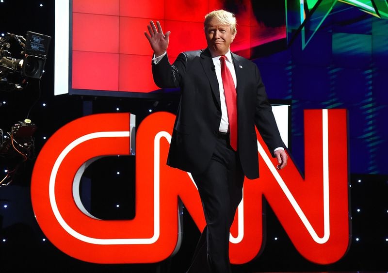 Donald Trump dominated CNN's airwaves in 2016. CREDIT: Getty Images