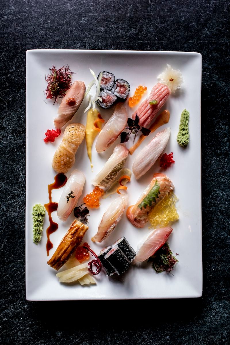 Executive Sushi Chef Yoshifusa Kinjo’s sashimi and nigiri is as delicious as it is beautiful. Courtesy of Nakato Japanese Restaurant