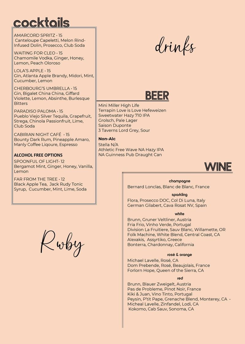 Rwby menu